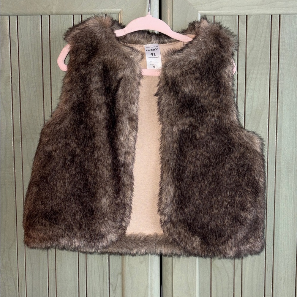 Faux Fur Vest 4T Carters